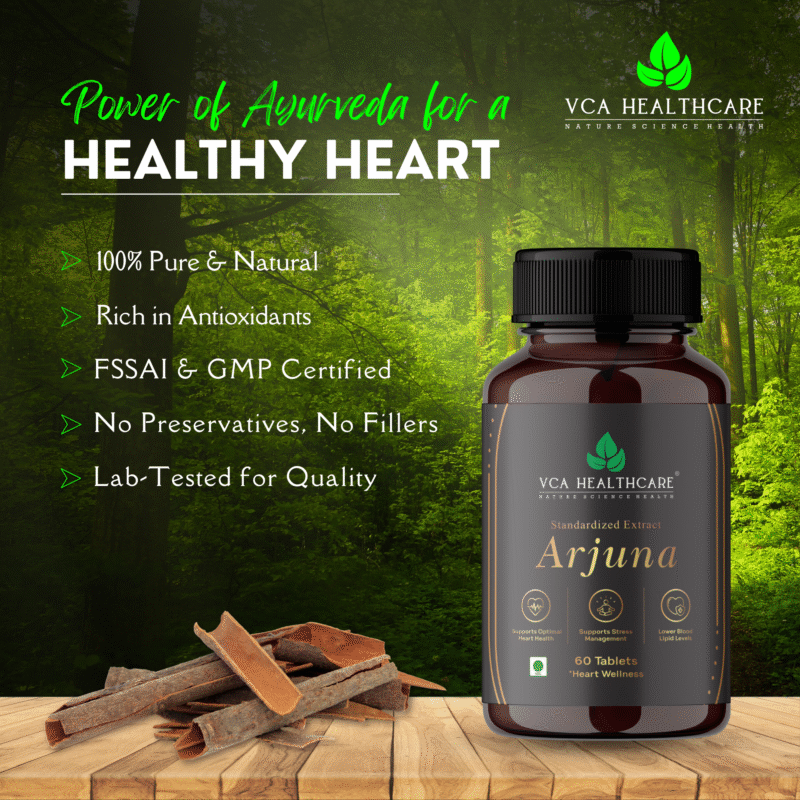 terminalia arjuna tablets ayurvedic herb for heart strength and vitality