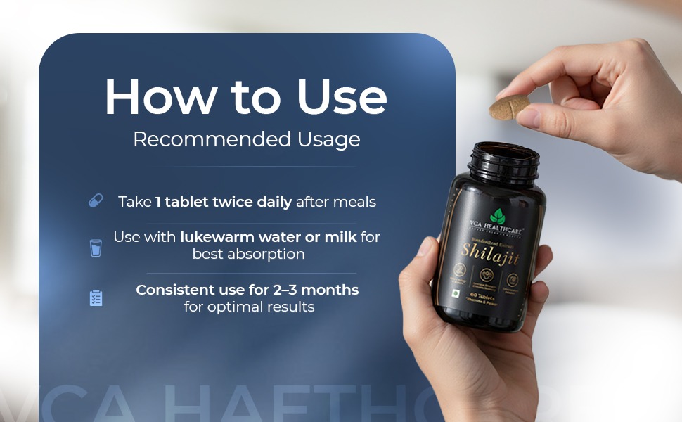 how to use shilajit tablets