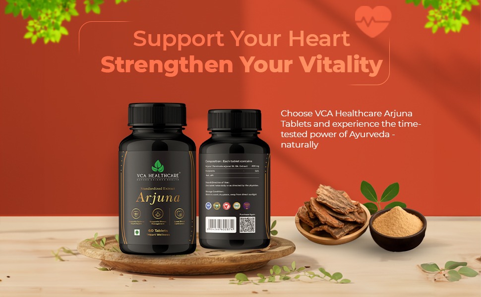 Premium arjuna tablets for heart strength and stamina