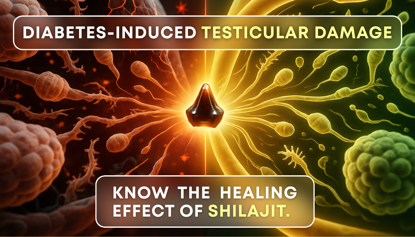 Diabetes-induced Testicular Damage and the Healing effect of Shilajit.